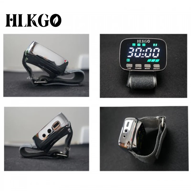 Rechargeable Laser Health Watch for Circulation and Wellness Support