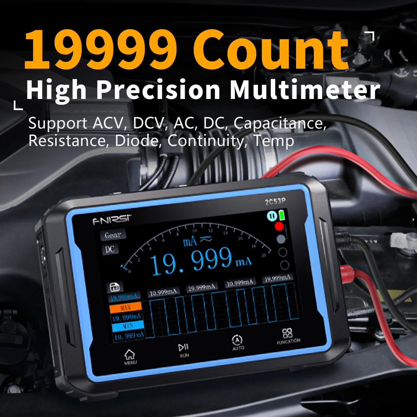 3-in-1 50MHz Digital Oscilloscope with Multimeter Touchscreen