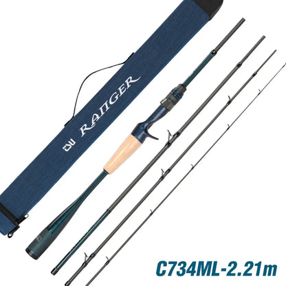 2.21m Fast Action Travel Baitcasting Fishing Rod