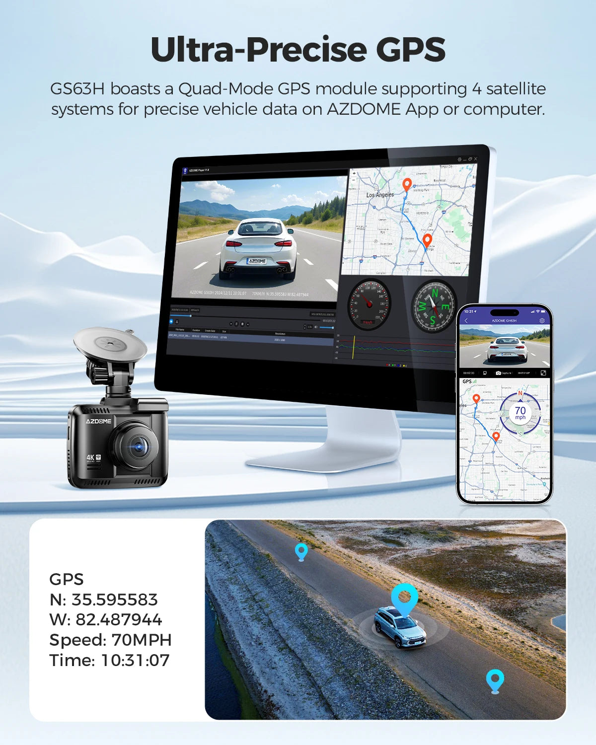 Ultra HD 4K Dash Cam with 128GB and Parking Monitor