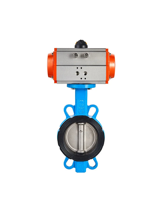 DN80 Heavy Duty 304 Steel Pneumatic Butterfly Valve