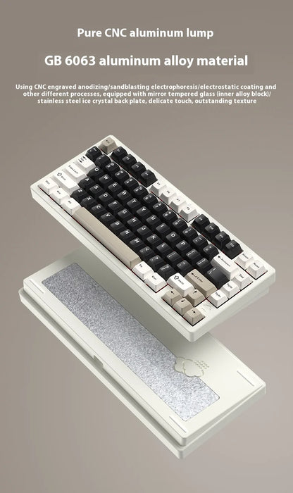 Wireless Mechanical Gaming Keyboard Black-Pro with RGB Backlight