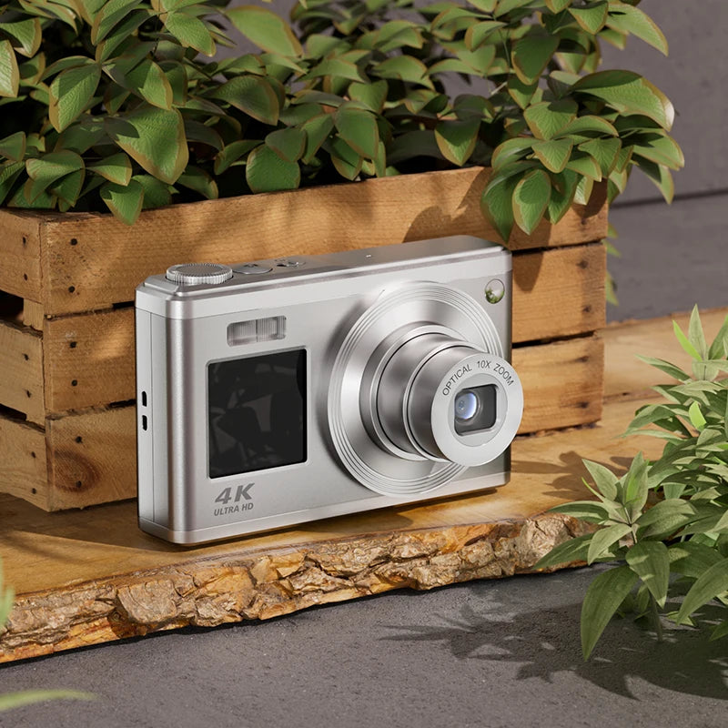 4K Dual Screen Splash-proof Digital Camera with 16x Optical Zoom