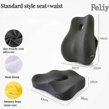 Orthopedic Back and Coccyx Pillow with Massage Support