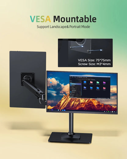 22” Portable Gaming Monitor 2560x1440 QHD LED Display