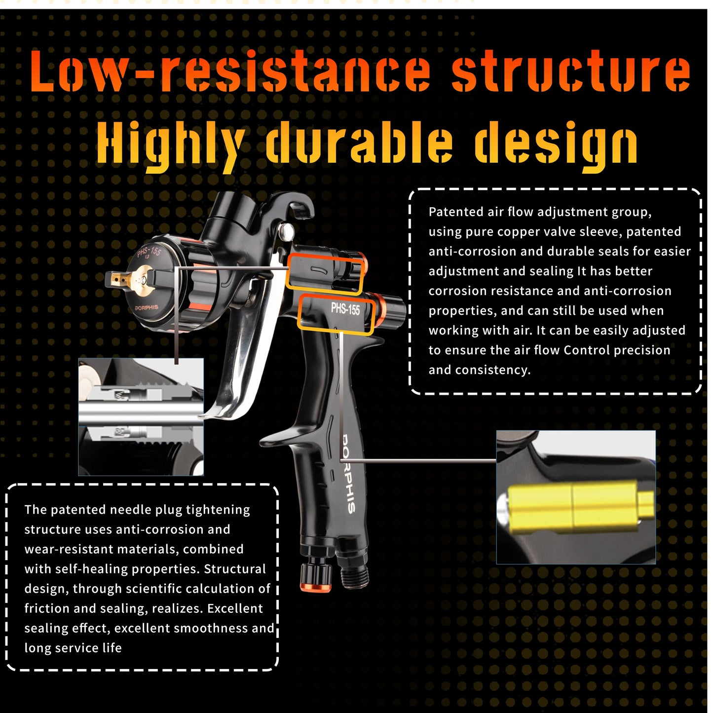 Precision 1.3mm Paint Spray Gun for Auto and DIY Projects