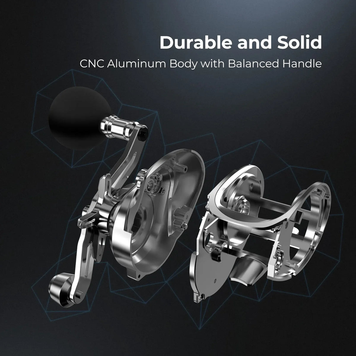 Aluminum Baitcasting Reel 15kg Drag Freshwater Saltwater