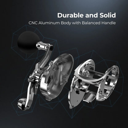 Aluminum Baitcasting Reel 15kg Drag Freshwater Saltwater
