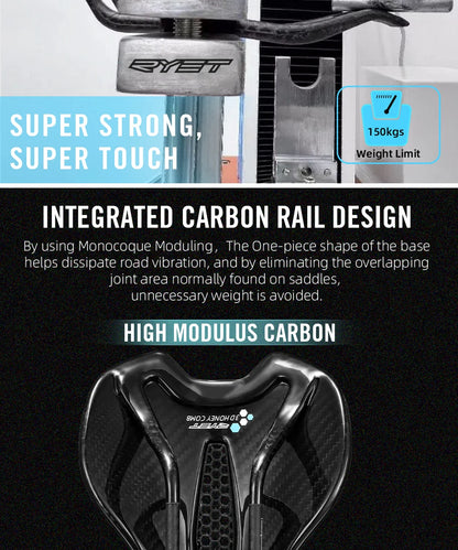 Ultralight 3D Printed Bike Saddle 175g for Road and MTB
