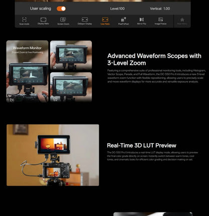 5.5 Inch Portable Touch Screen HD Camera Monitor