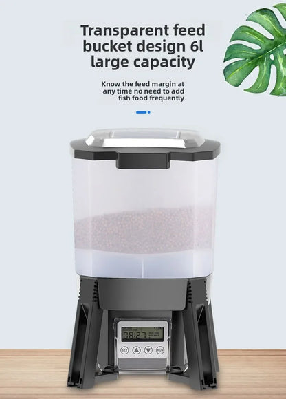 6L Automatic Fish Feeder Battery Powered