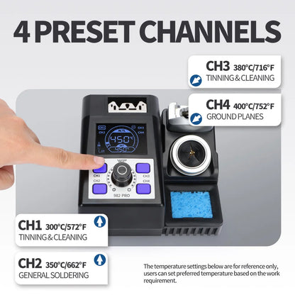 Portable 982 Pro Desoldering Tweezers Rework Station for Micro Parts
