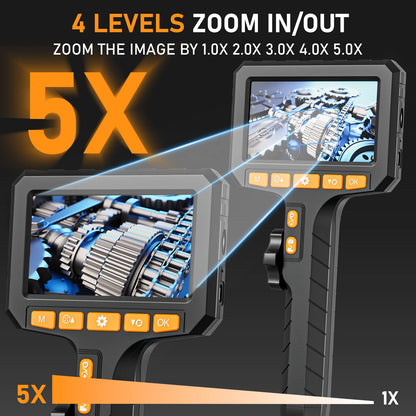 Two-Way Rotary Borescope 4.3 Inch Screen 6.2mm Probe