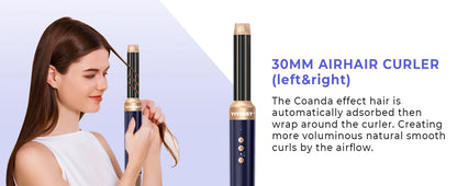 7 in 1 Hair Dryer Brush with Ionic Hot Air Comb