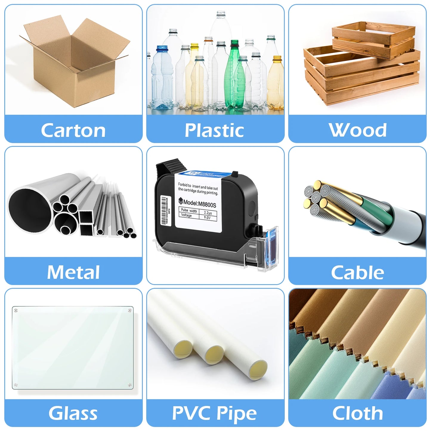 12.7mm Black Fast-Drying Waterproof Inkjet Printer Cartridge