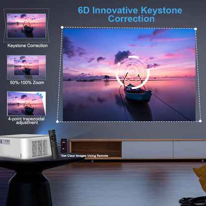 Full HD 1080p Android WiFi Home Cinema Projector