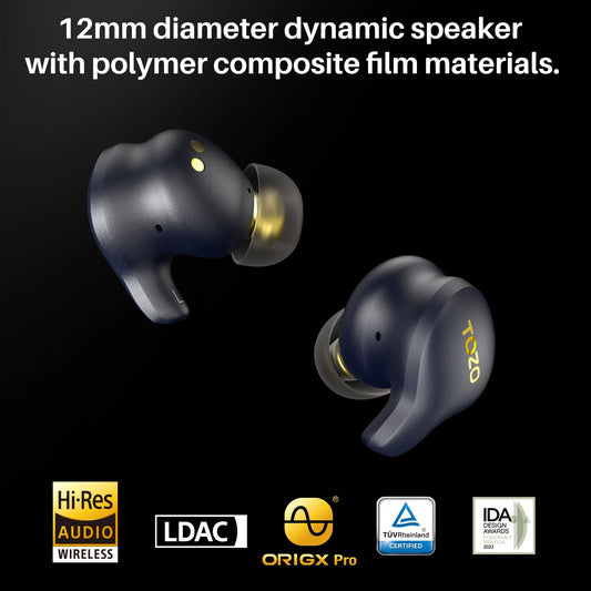 Hi-Res Bluetooth Earbuds with Hybrid Drivers and Noise Cancelling