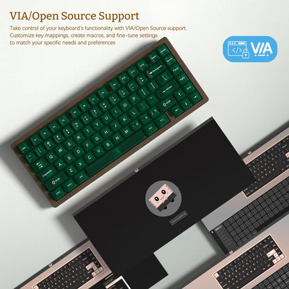 Vintage-Style 75% Wireless Gaming Keyboard