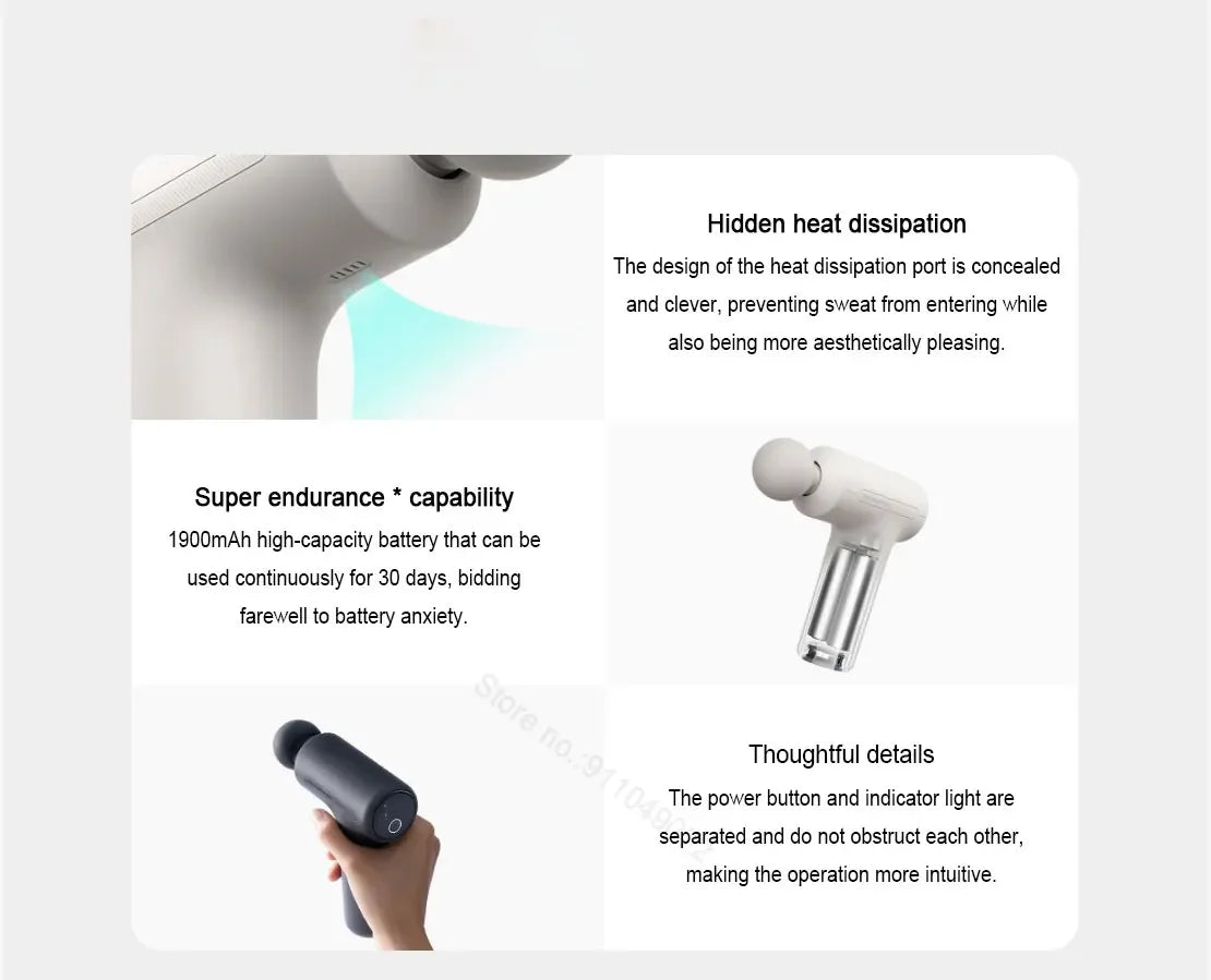 Mini Fascia Massage Gun with 12kg Thrust Power