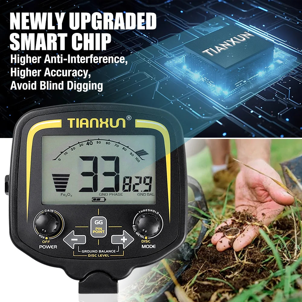 Versatile Metal Detector with LCD Display