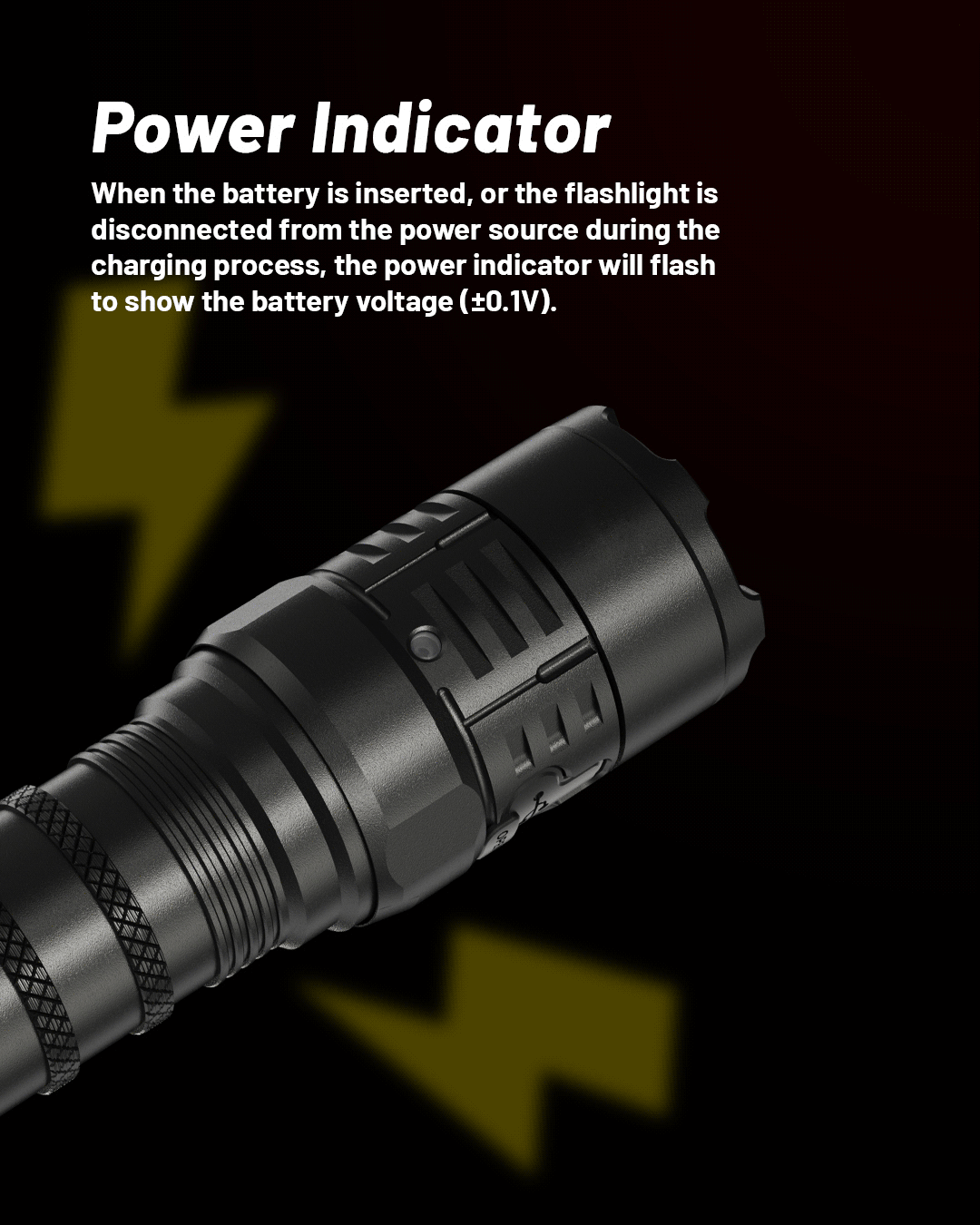 Heavy Duty Military Flashlight 3000LM USB C Rechargeable