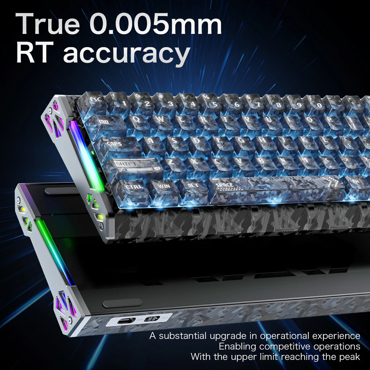 60% Hall Effect Gaming Keyboard 8000Hz Rapid Trigger