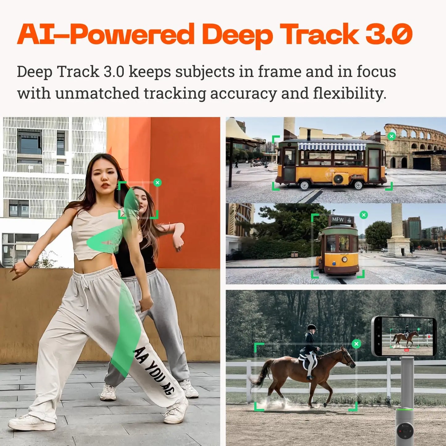Insta360 Flow Pro Portable 3 Axis Gimbal with AI Tracking and Selfie Stick