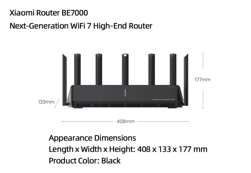 Smart WiFi 7 Mesh Router for Whole Home Coverage