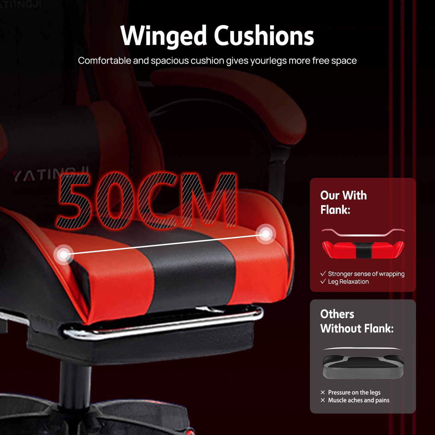 Pink Gaming Office Chair PU Leather Racing Executive Seat