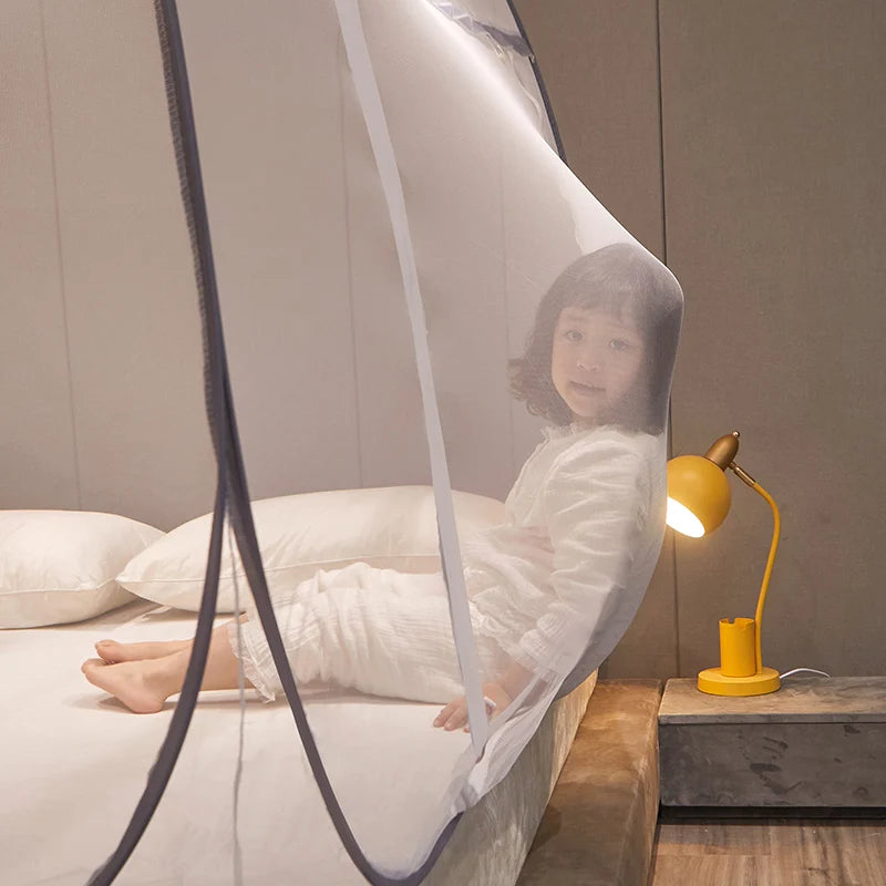 One Touch Pop Up Mosquito Net 180x200 Blue Full Cover
