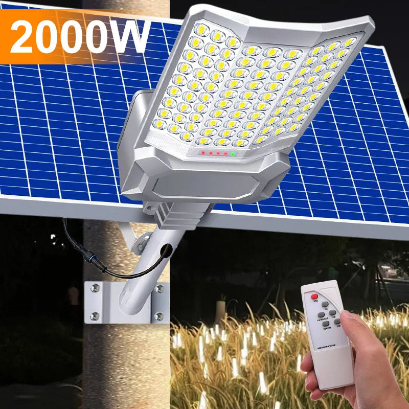 2000W Solar Street Light with Remote Control Waterproof
