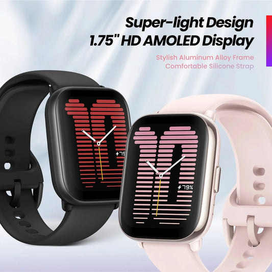 Amazfit Smart Watch 42mm Super-light Design 14 Day Battery Lavander