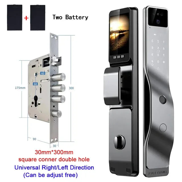 Smart Fingerprint and Password Door Lock with Camera