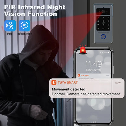 Wi-Fi Video Intercom 7" Display with RFID System