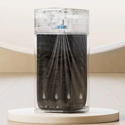 White 15L Smart Sensor Trash Can Automatic Bagging Waste Bin