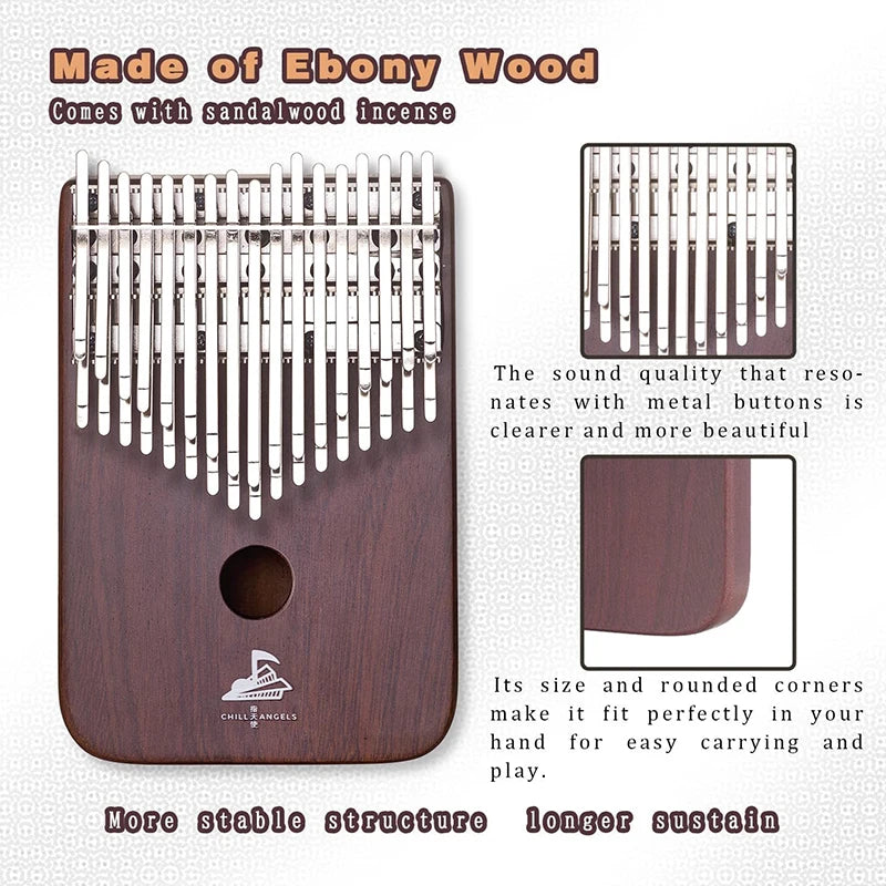34 Key Hollow B Note Kalimba Thumb Piano