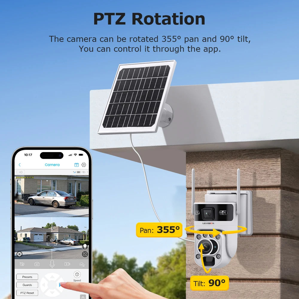 Outdoor Dual-Lens 4G CCTV Human Tracking