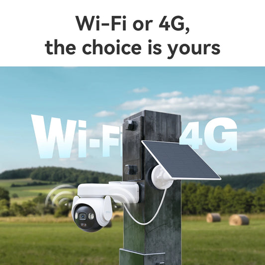 5MP 4G Solar PTZ Security Camera with 64GB Storage