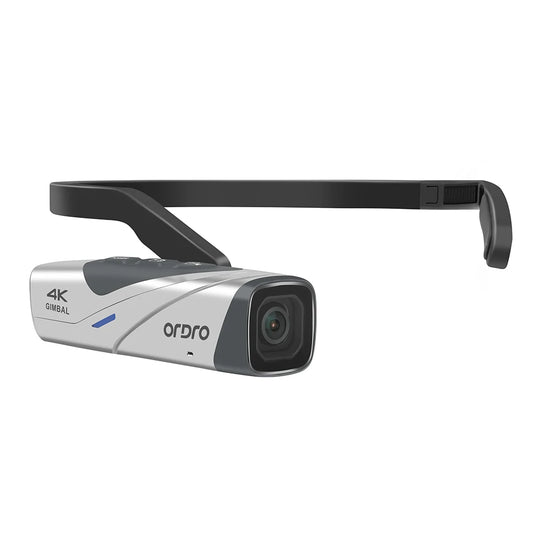 Silver Head Wearable 4K Camera with 2-Axis Gimbal