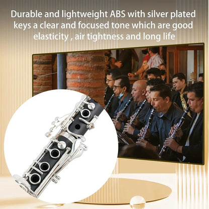Beginner Bb Clarinet 17 Key with Cleaning Kit