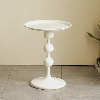 Milk White Modern Round Coffee Table Living Room Table