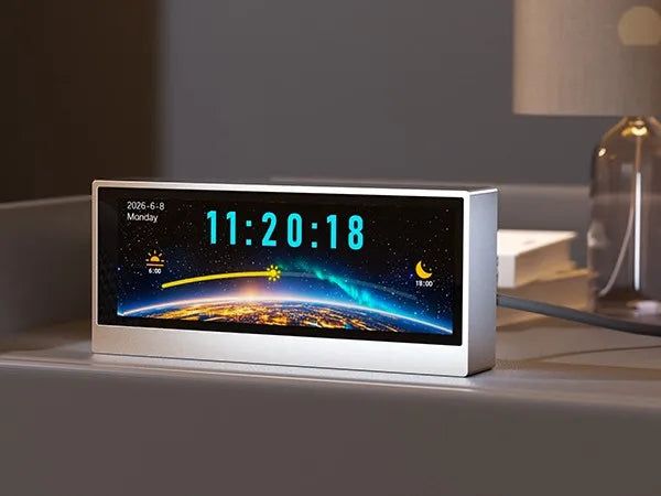 Digital VU Meter Audio Spectrum Visualizer Desktop Clock