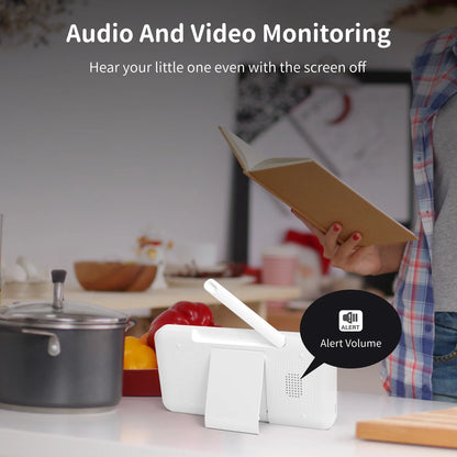 WiFi Baby Monitor 5-Inch LCD PTZ Camera App Control