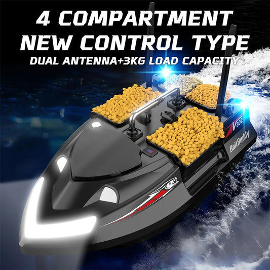 Portable Bait Boat 4 Hopper 5200mAh