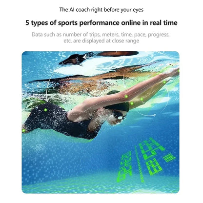 AR Smart Swim Goggles with Fitness & Metrics Tracker