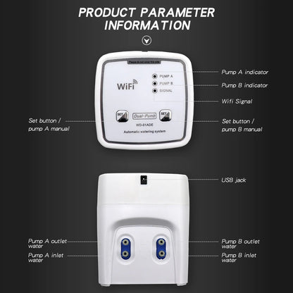 Smart WiFi Drip Irrigation System with Dual Pumps