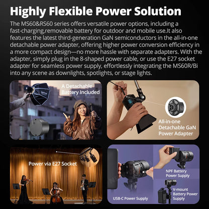 Portable 60W RGB LED Studio Light – 14 Effects