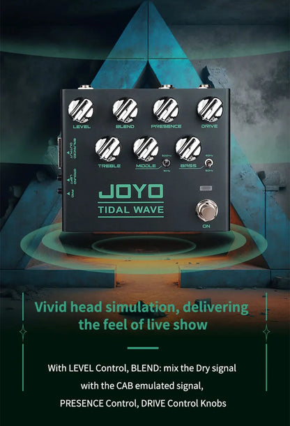 Portable Bass Guitar Pedal Tidal Wave Preamp Effect