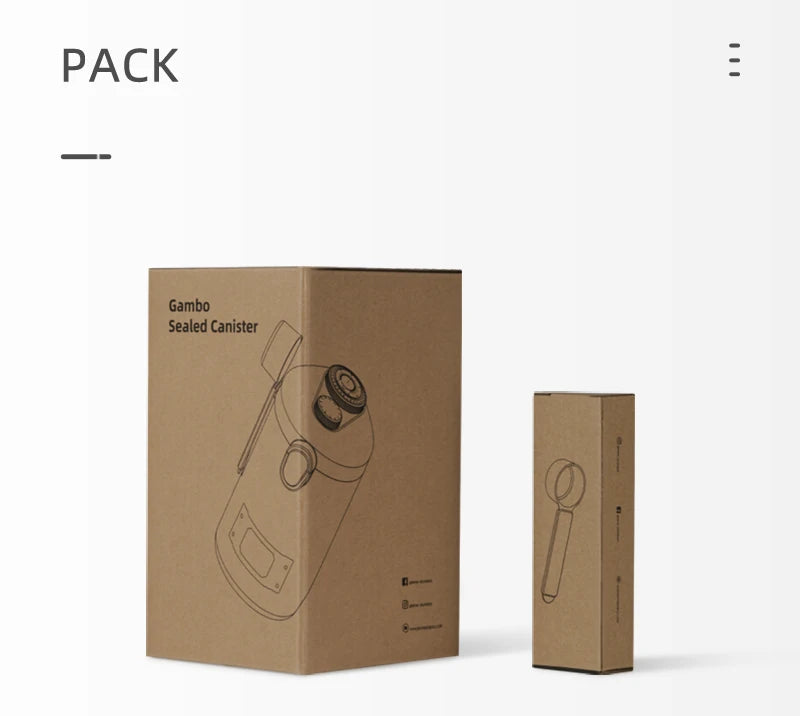 Airtight Coffee Bean Storage Jar with Valve & Spoon