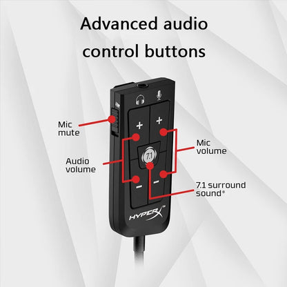 Wired Gaming Headset with USB Sound Card & Mic